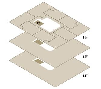 14F～16F Residence Floors