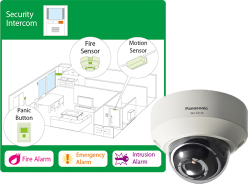 Kanden SOS, the remote monitoring system and 24-hour emergency call service in Japanese and English ensures safety of residents.